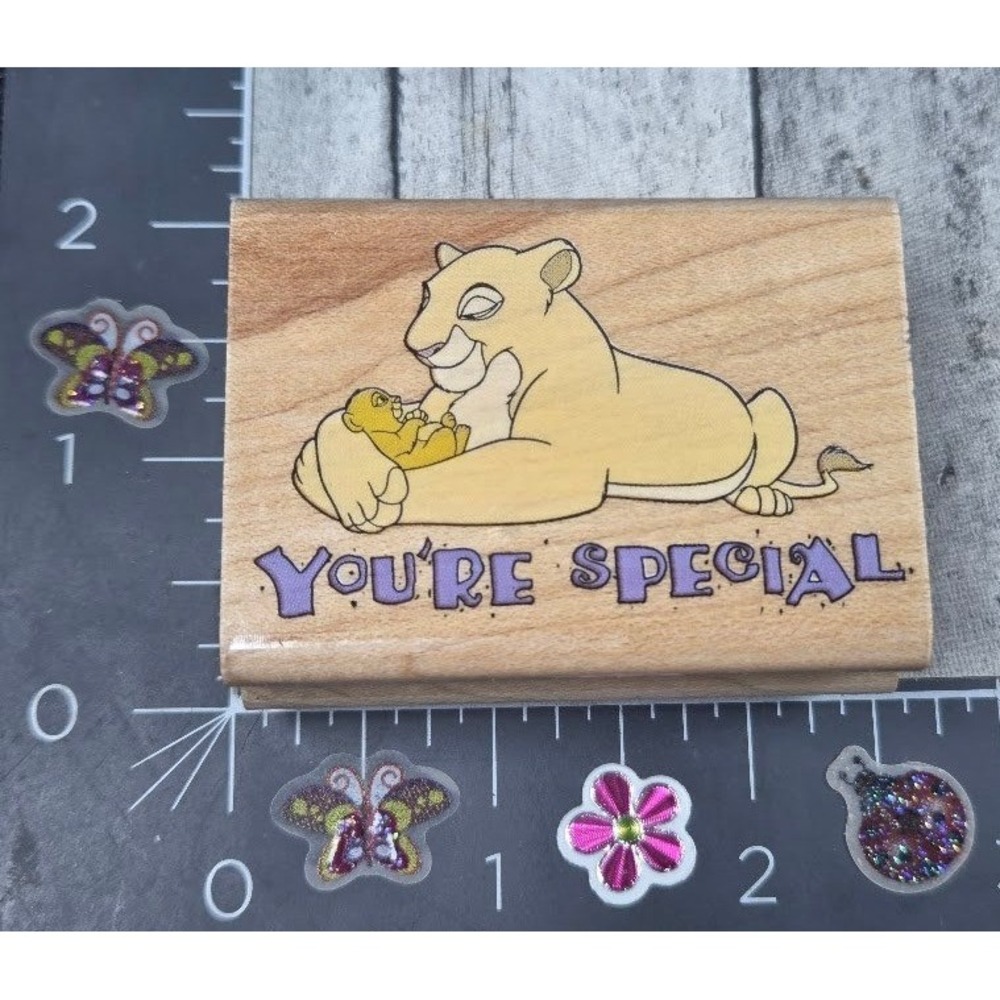 Rubber Stampede Disney Lion King Motherly Love Special Rubber Stamp Wood #S44